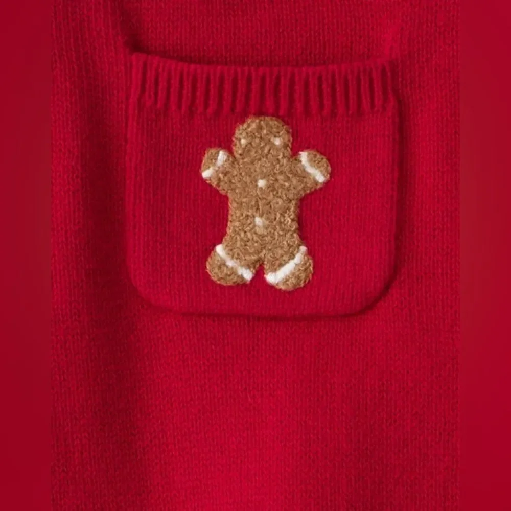 Carters Baby Boy Gingerbread Holiday Overalls in Red Size 12 Months